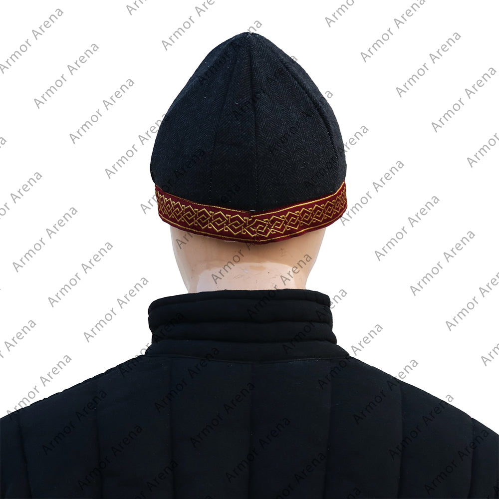 Birka Style Padded Wool Cap