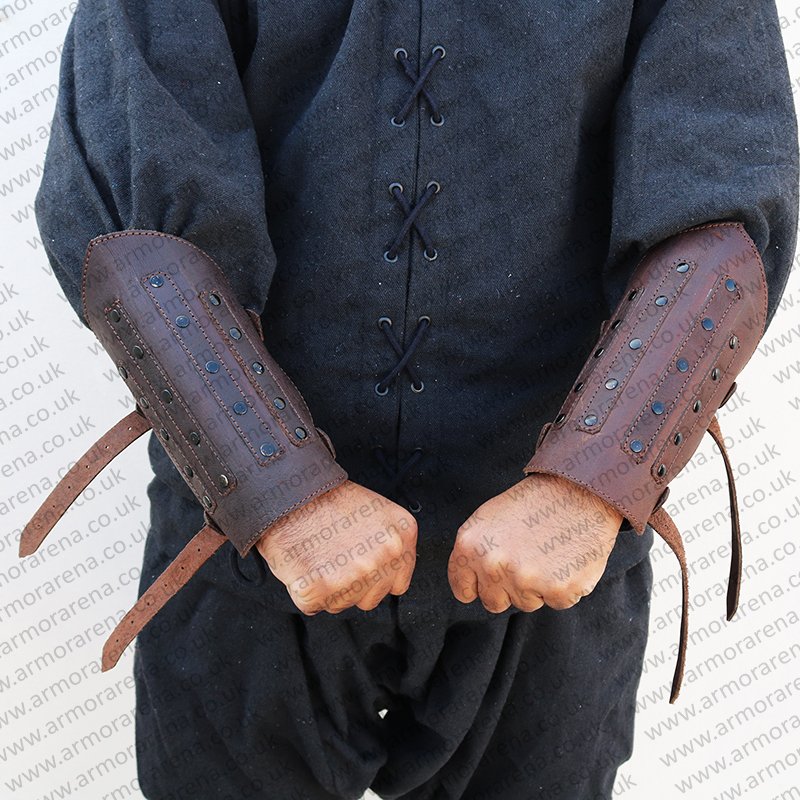 Combat Leather Bracers – Durable yet Stylish Bracer Armor for Battle Combat Leather Bracers – Durable yet Stylish Bracer Armor for Battle