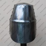 Great Helmet, 14th C  With Brass Edge - Image 3